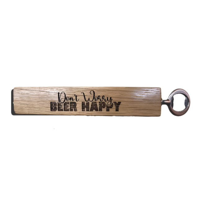Slim Stave Bottle Opener Don’t Worry Beer Happy