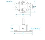 Seachoice 20A Manual Reset Breaker