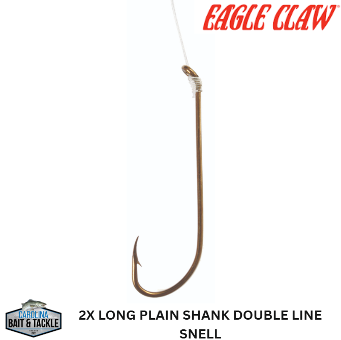 Eagle Claw Long Plain Shank Double Line Snell