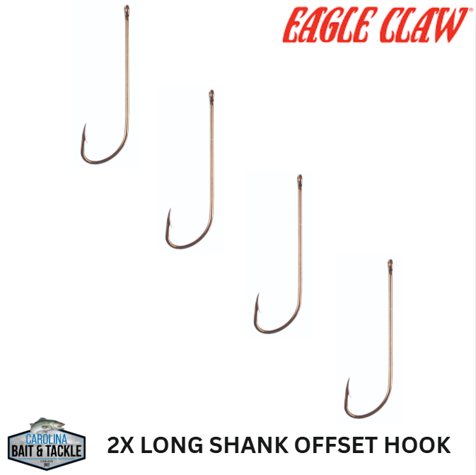 Eagle Claw 2X LONG SHANK OFFSET HOOK