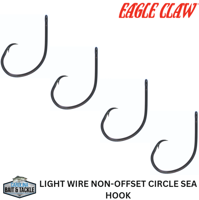 Eagle Clawlight Wire Non-Offset Circle Sea Hook