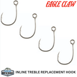 Eagle Claw Lazer Sharp Inline Treble Replacement Hook