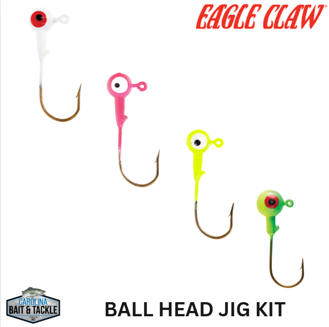 Eagle Claw JIG HEAD KIT BALL HEAD 52PK