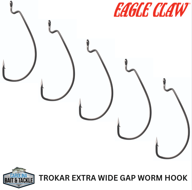 Eagle Claw TROKAR EXTRA WIDE GAP WORM HOOK