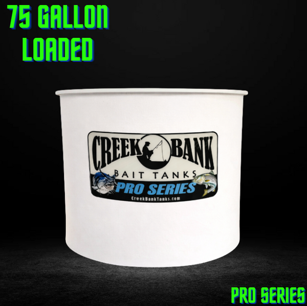 Creek Bank Bait Tanks Fully Loaded Pro Series 75 Gallon