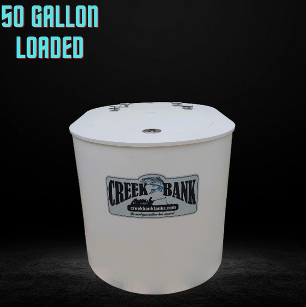 Creek Bank Bait Tanks Fully Loaded Series 50 Gallon