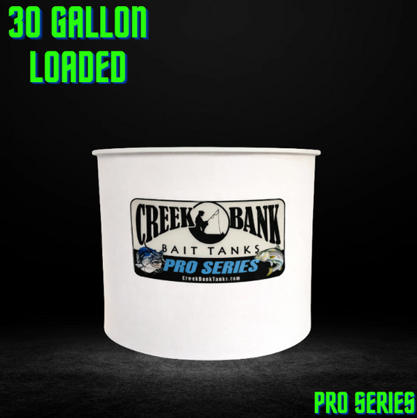 Creek Bank Bait Tanks Fully Loaded Pro Series 30 Gallon