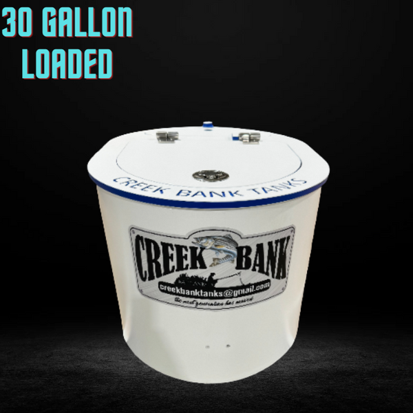 Creek Bank Bait Tanks Fully Loaded Series 30 Gallon