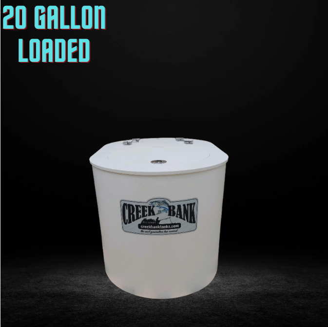 Creek Bank Bait Tanks Fully Loaded Series 20 Gallon