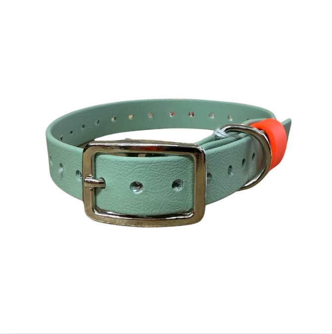 BioThane 1" x 20" ST D-Ring Collar with Beta Loop — Hunting & Active P