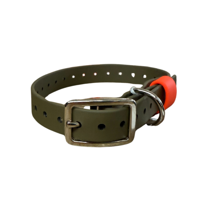 BioThane 3/4" x 16" ST D-Ring Collar with Beta Loop — Hunting & Pet Do