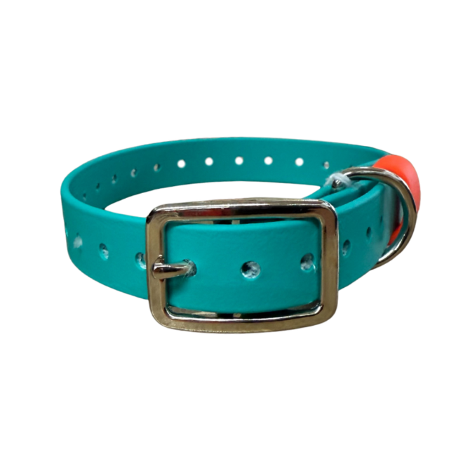 BioThane 1" x 20" ST D-Ring Collar with Beta Loop — Hunting & Active P