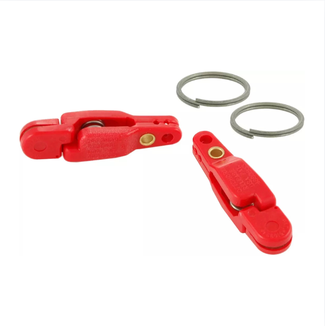 Off Shore OR16 Pro Snap Weight Clip W/Split Ring Red 2 Pk