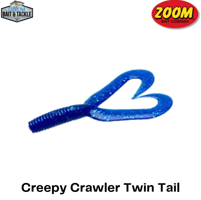 Zoom Creepy Crawler Twin Tail Grub 3"16Pk