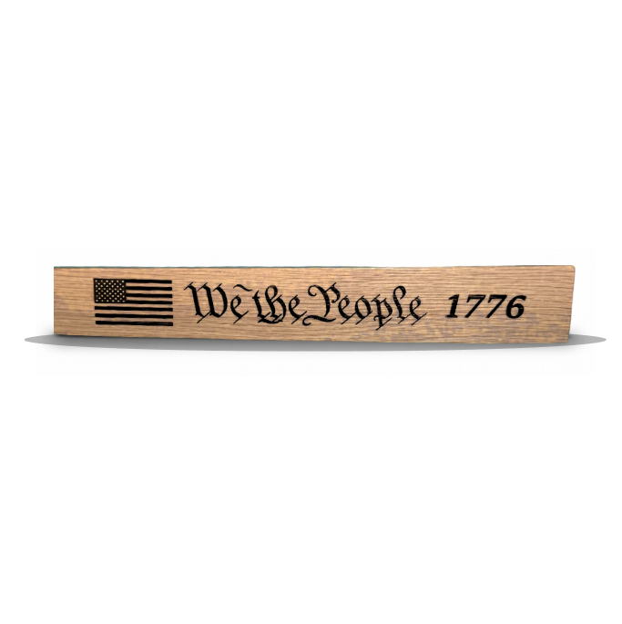 Whiskey Barrel Mini Staves We The People 1776
