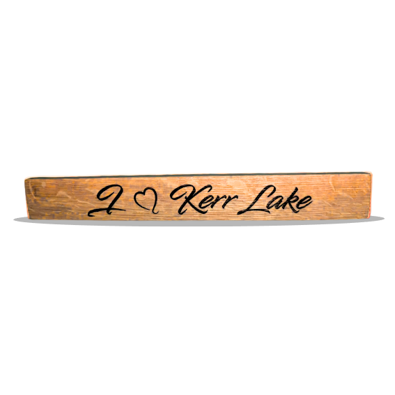 Whiskey Barrel Mini Staves I Love Kerr Lake