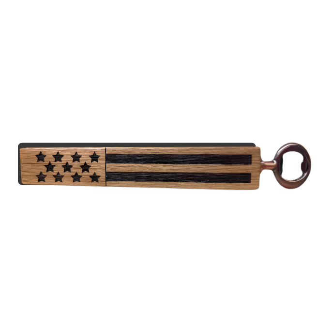 Slim Stave Bottle Opener USA Flag