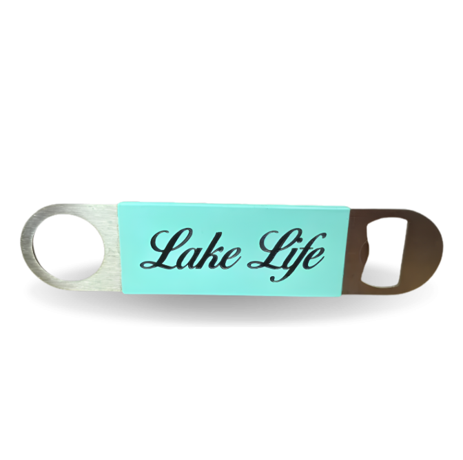 Silicone Bottle Opener Lake Life Teal