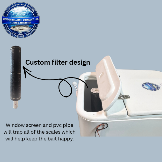 Melton Hill Bait Company Bait Cube 30 Gallon Rotomolded Live Bait Tank