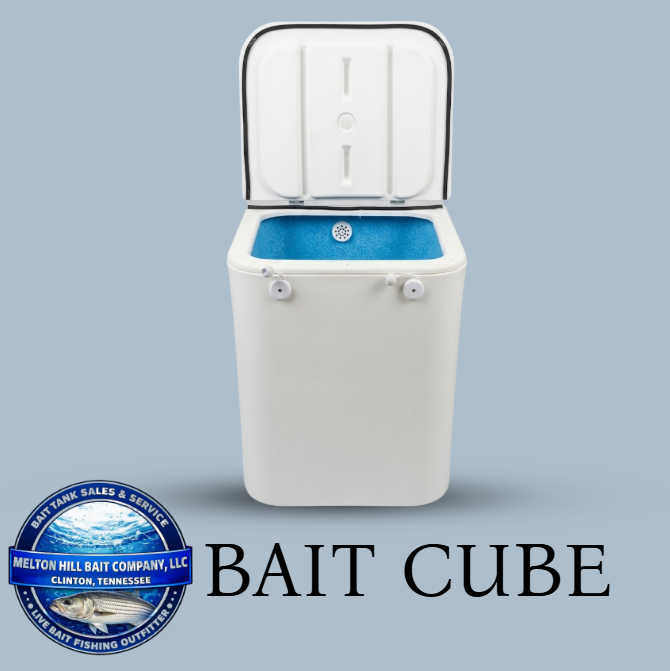Melton Hill Bait Company Bait Cube 30 Gallon Rotomolded Live Bait Tank