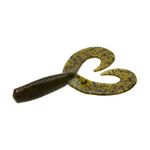 Zoom Fat Albert Twin Tail 3.5" soft plastic grub in Green Pumpkin