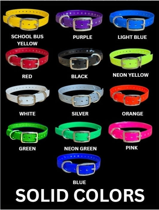 16x3/4 inch D-Ring Dog Collar / Fits Dogtra & Garmin 3/4 Inch Collars