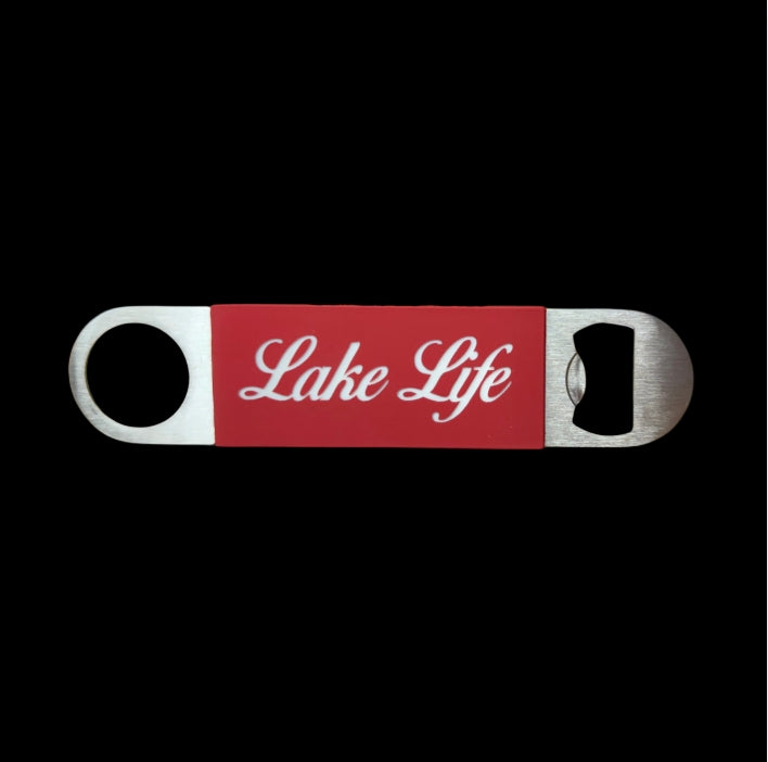 Silicone Bottle Opener Lake Life Red