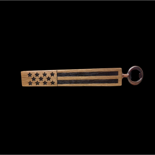 Slim Stave Bottle Opener USA Flag
