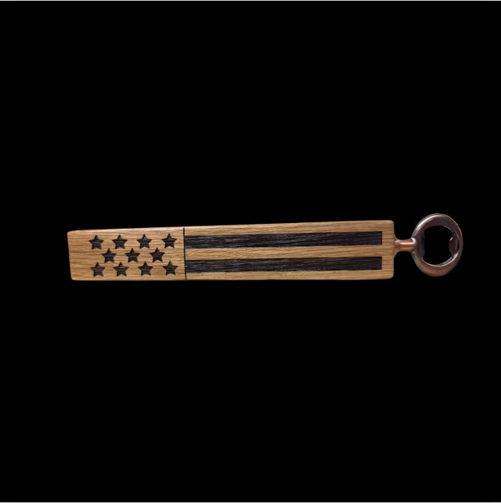 Slim Stave Bottle Opener USA Flag