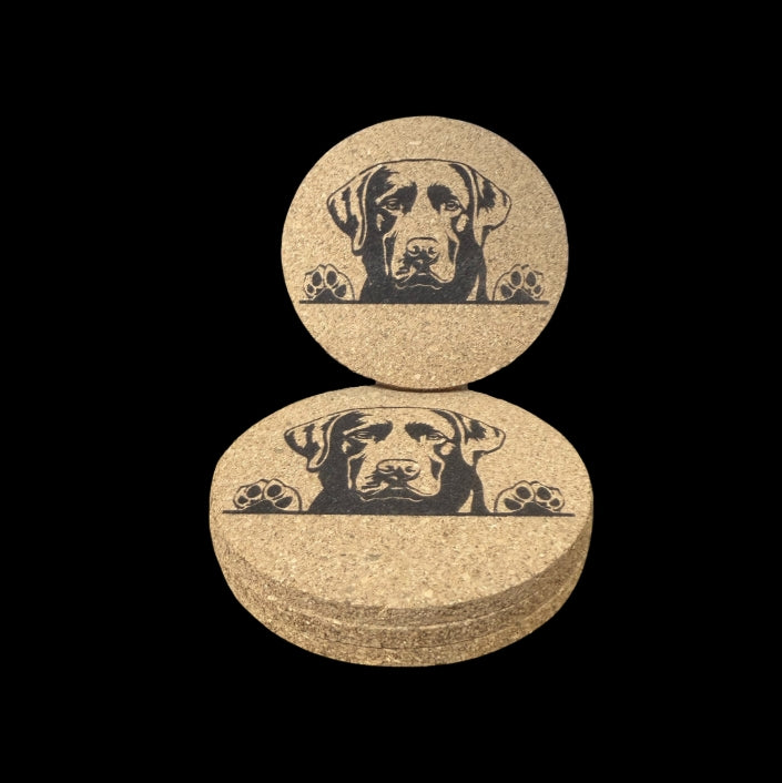 Cork Coasters 4 PK Lab