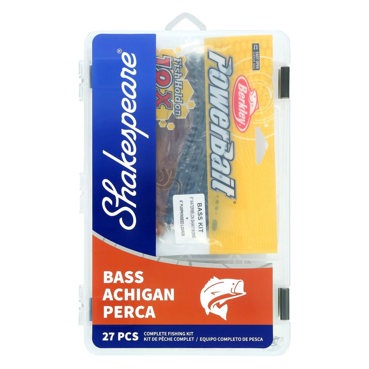Shakespeare Catch More Fish Bass Kit CMF3BASSTBKIT Kit With Tackle Included