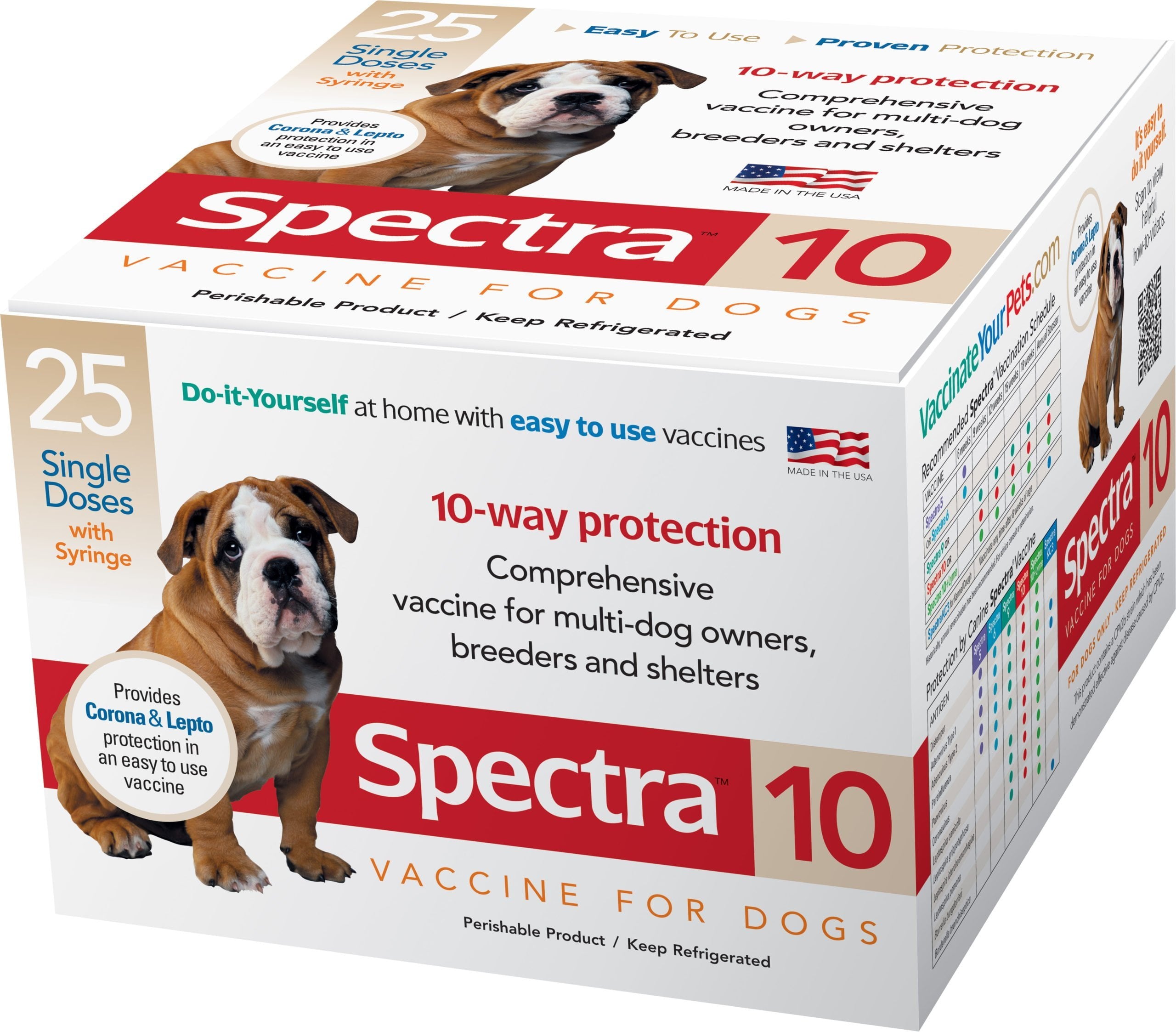 Durvet Canine Spectra 10-Way Dog Vaccine Single Dose