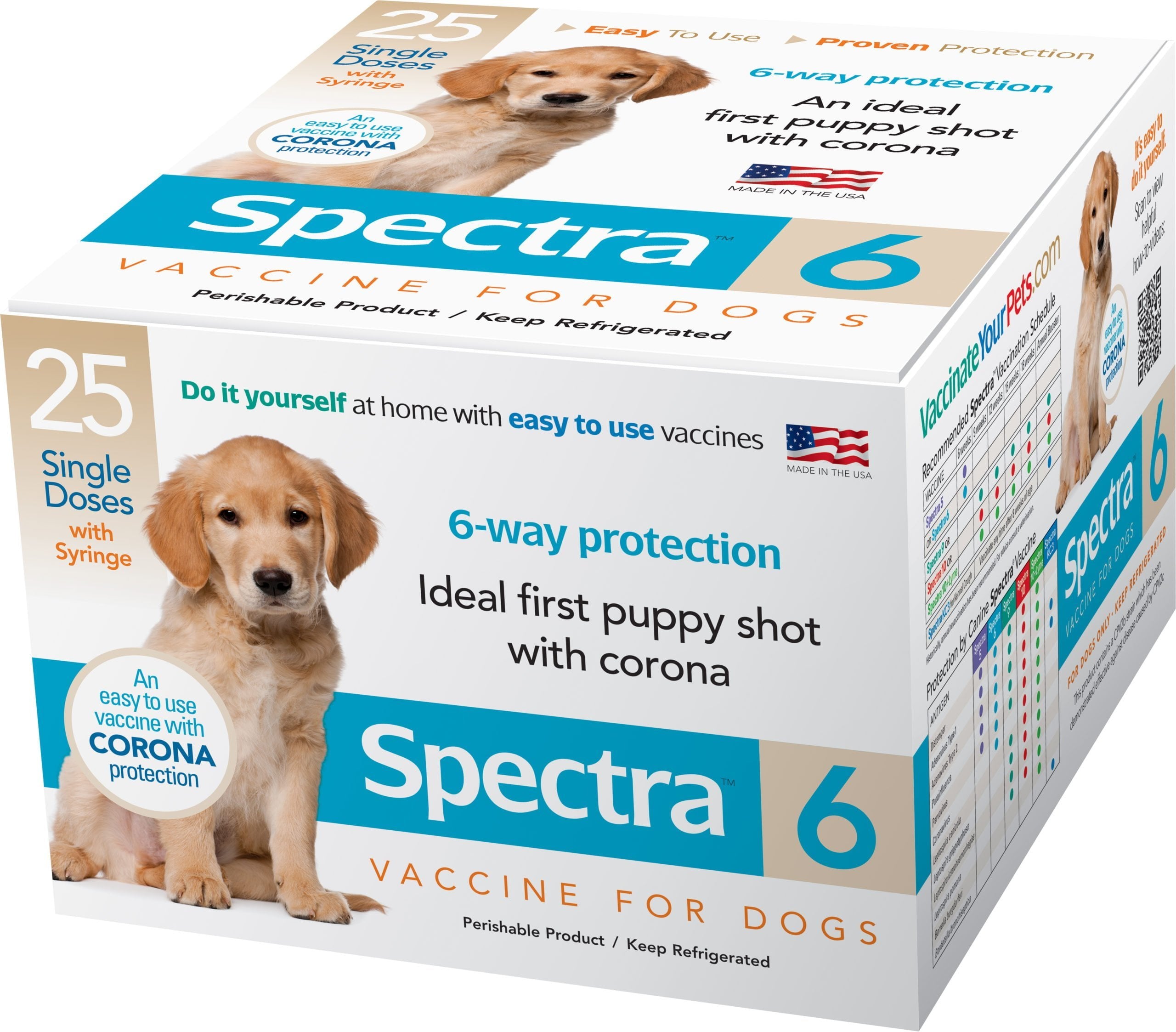 Durvet Canine Spectra 6-Way Puppy Vaccine Single Dose