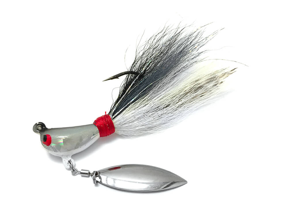 Captain Mack's Super Spin Underspin Bucktail Jig for Striped Bass
