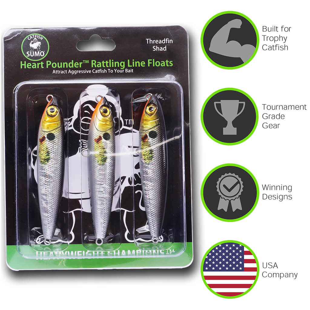 Catfish Sumo Heart Pounder Rattle 5"