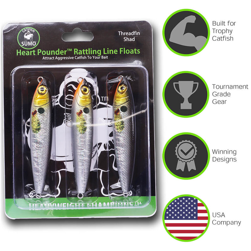 Catfish Sumo Heart Pounder Rattle 5"