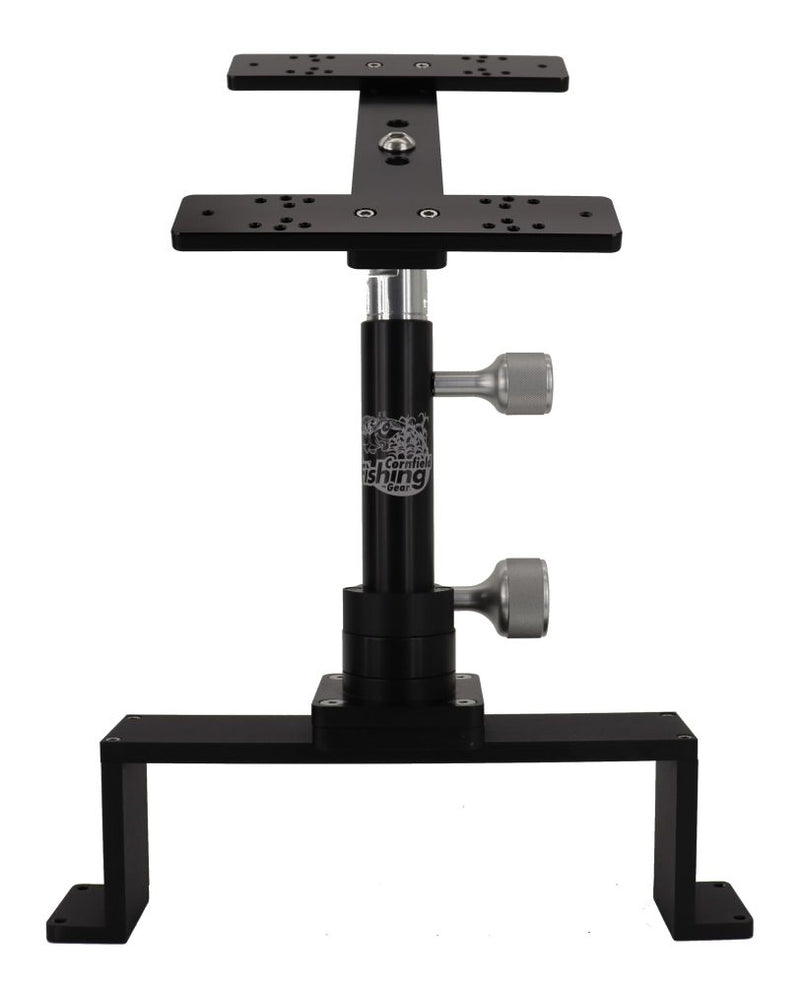 Cornfield Telescoping Short Swivel Dual Fish Finder / Graph Mount with Bridge Combo