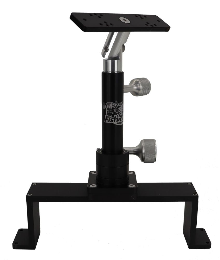 Cornfield Telescoping Short Swivel Single Fish Finder / Graph Mount with Bridge Combo