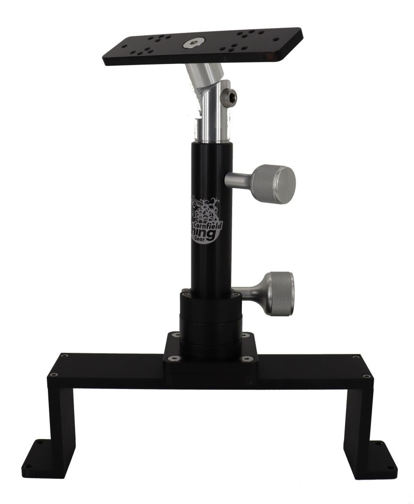 Cornfield Telescoping Short Swivel Single Fish Finder / Graph Mount with Bridge Combo