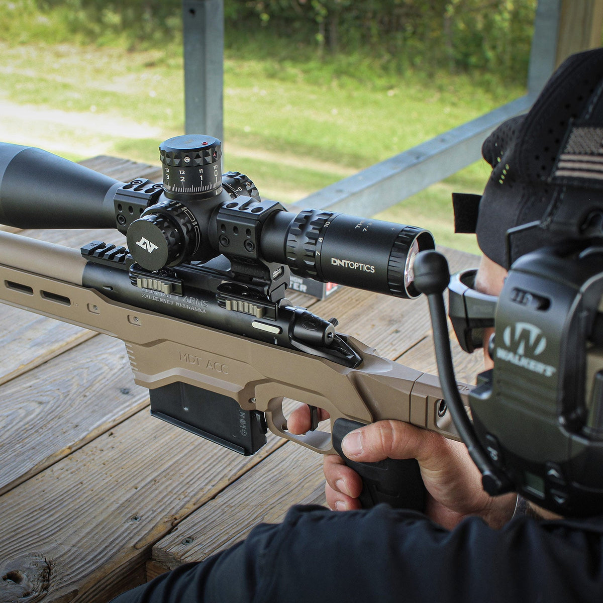 DNT TheOne 7-35x56 FFP long range rifle scope, 34mm tube, illuminated, zero stop, view 2