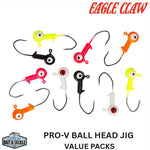 Eagle Claw PRO-V BALL HEAD JIG VALUE PACKS
