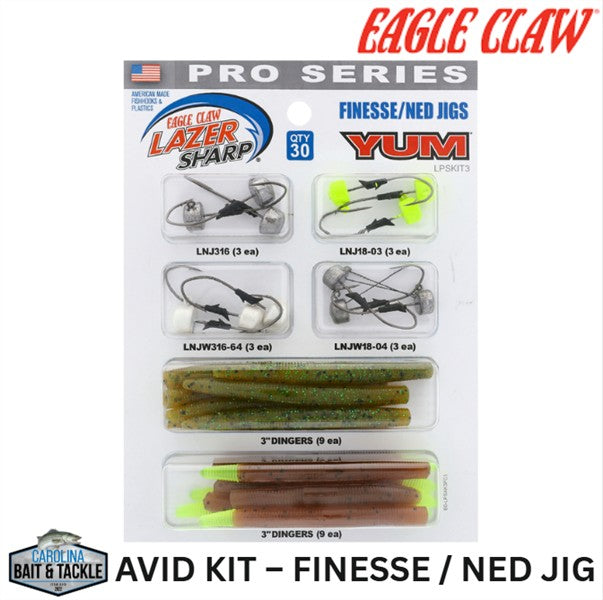 Eagle Claw LPS AVID KIT - FINESSE/NED JIG 32PK