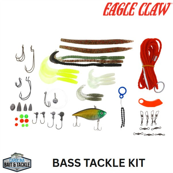 Eagle Claw BASS TACKLE KIT 64PK