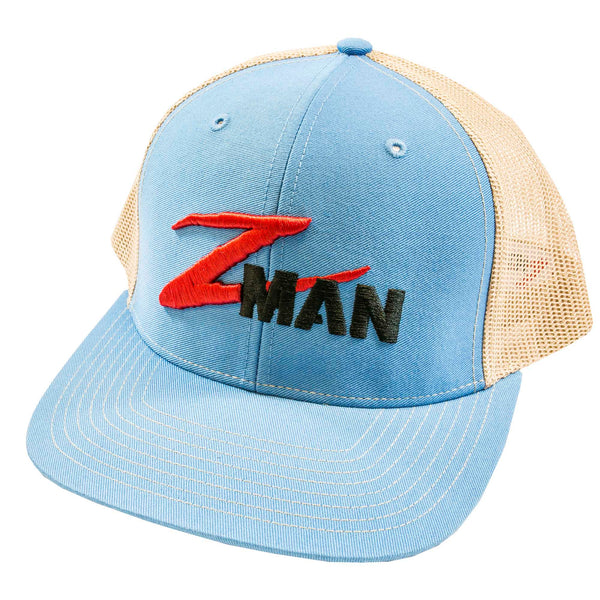 Z-Man STRUCTURED LOGO TRUCKER HATZ - BLUE/KHAKI