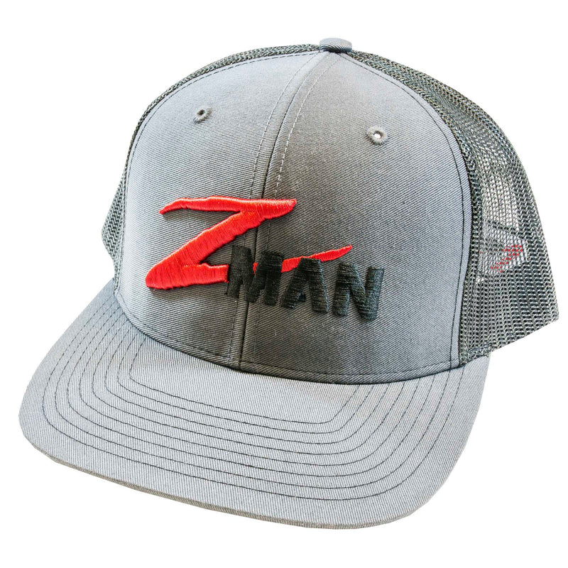 Z-Man STRUCTURED LOGO TRUCKER HATZ - CHARCOAL/BLACK