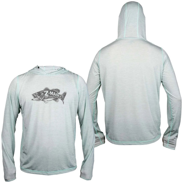 Z-Man Bad Azz Bass Tech Hoodie Green Heather