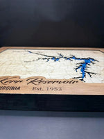 John H Kerr Reservoir Wood Map 16X21 7 Layer