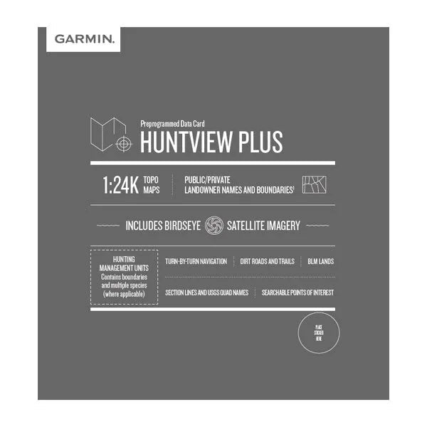 Garmin Huntview Plus Map Card