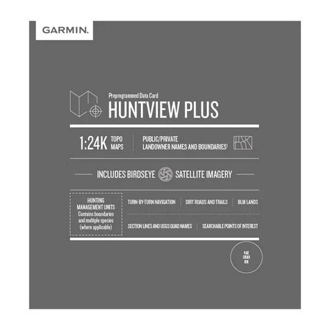 Garmin Huntview Plus Map Card