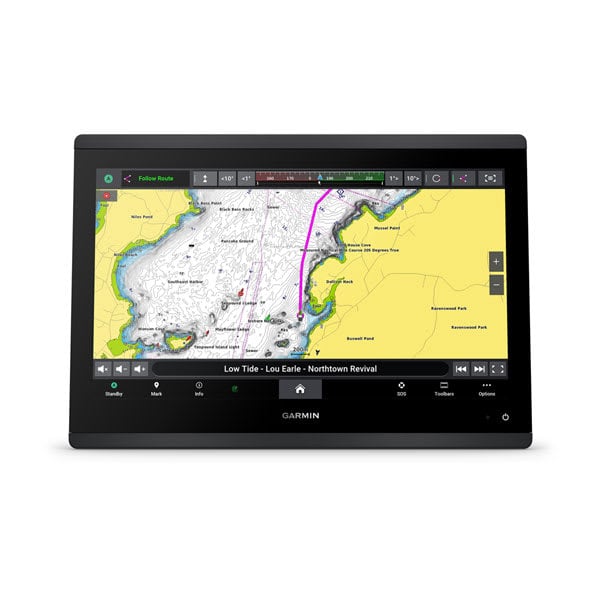 Garmin GPSMAP 1623xsv 16" Chartplotter | 1kW CHIRP + UHD ClearVu + SideVu | Worldwide Basemap